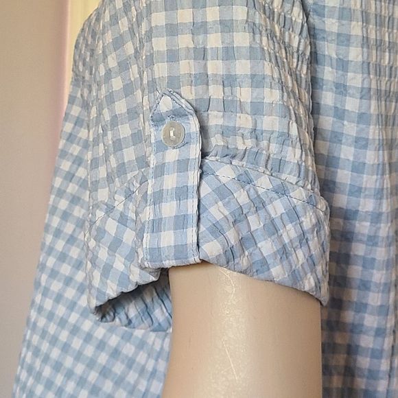 Blue Textured Shirt - Picture 4 of 5